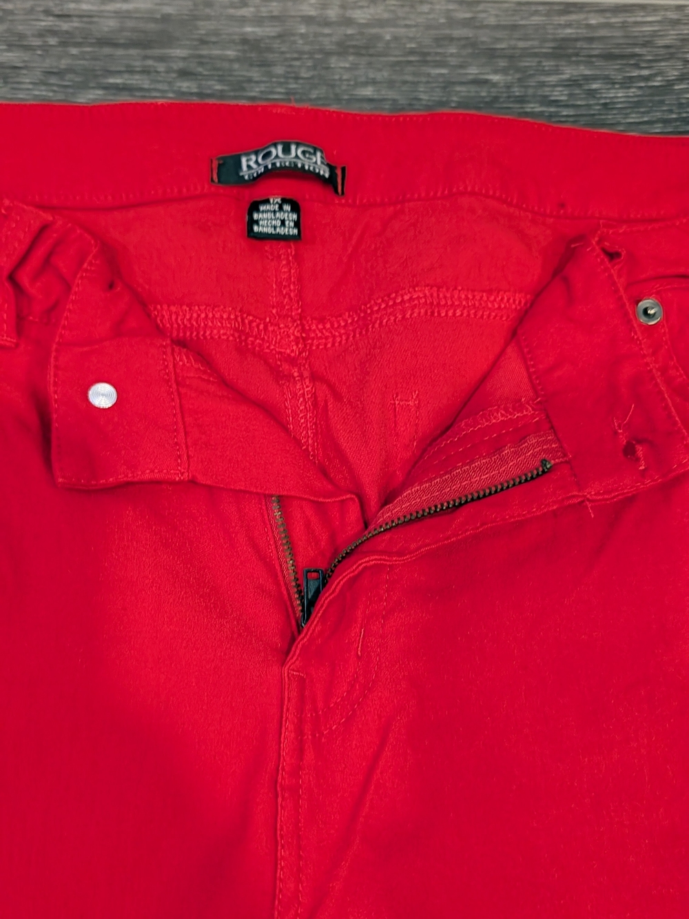 Women’s Red Jeggings – Stretch Pull-On Slim Fit - Picture 7 of 9